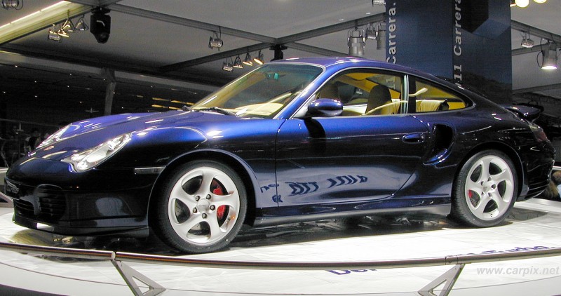 Porche 911 Turbo on display Porche 911 Turbo on display